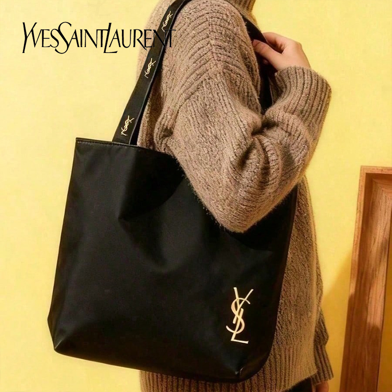 Luxury Designer Bags Ysl - YSL Saint Laurent Siyah Kanvas Tote