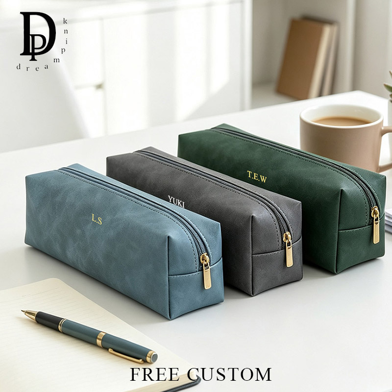 Luxury Bags China Wholesale - Vintage PU Deri Özel Harfli Kalem