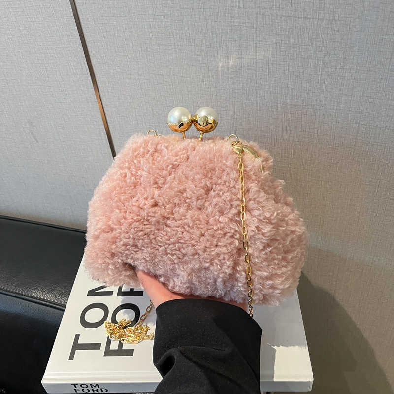 Peluş Çerçeve Çanta Kadınlar I - Luxury Bags Korea incelemesi ve fiyatı