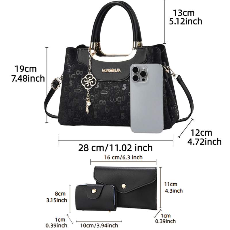 3 Parçalı Moda Kadın Çanta Set - Luxury Bags incelemesi ve fiyatı