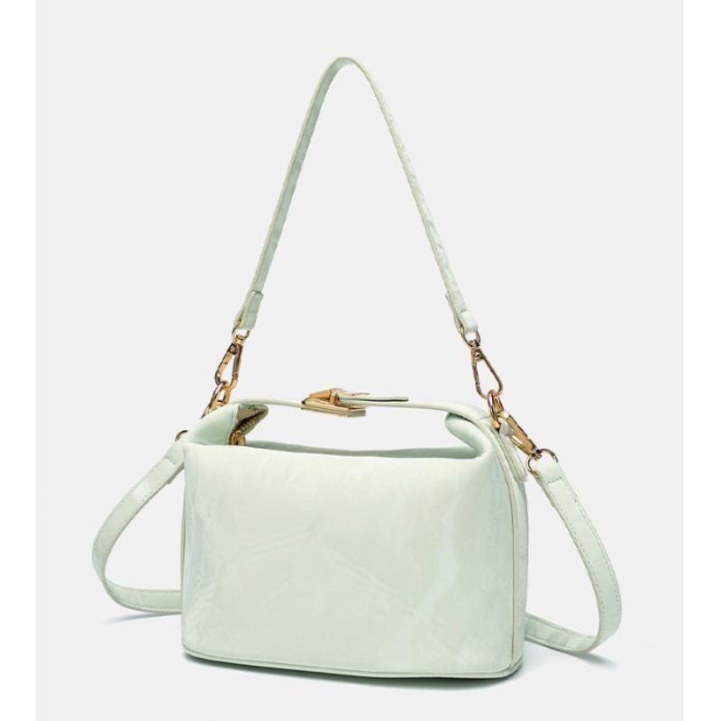 Kadın Pembe Rugan Deri Mini Ça - Top Handle Patent Bag incelemesi ve fiyatı