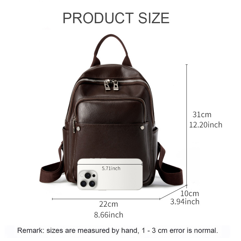 Yaz Moda Büyük Kapasiteli kadı - Genuine Leather Backpack incelemesi ve fiyatı