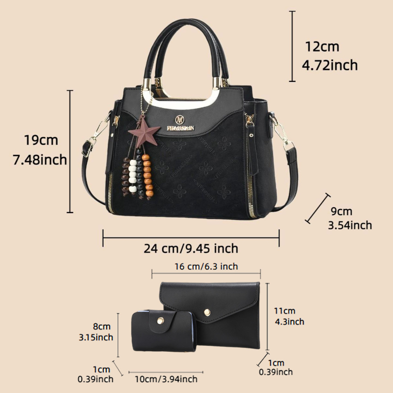 Şık kadın çantası, düz renk, l - Luxury Bags incelemesi ve fiyatı