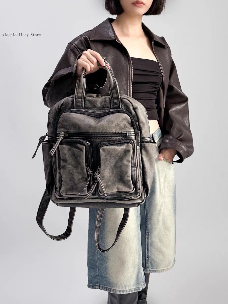 Lüks Yumuşak Yıkanmış PU Deri  - Luxury Bags With Zipper incelemesi ve fiyatı