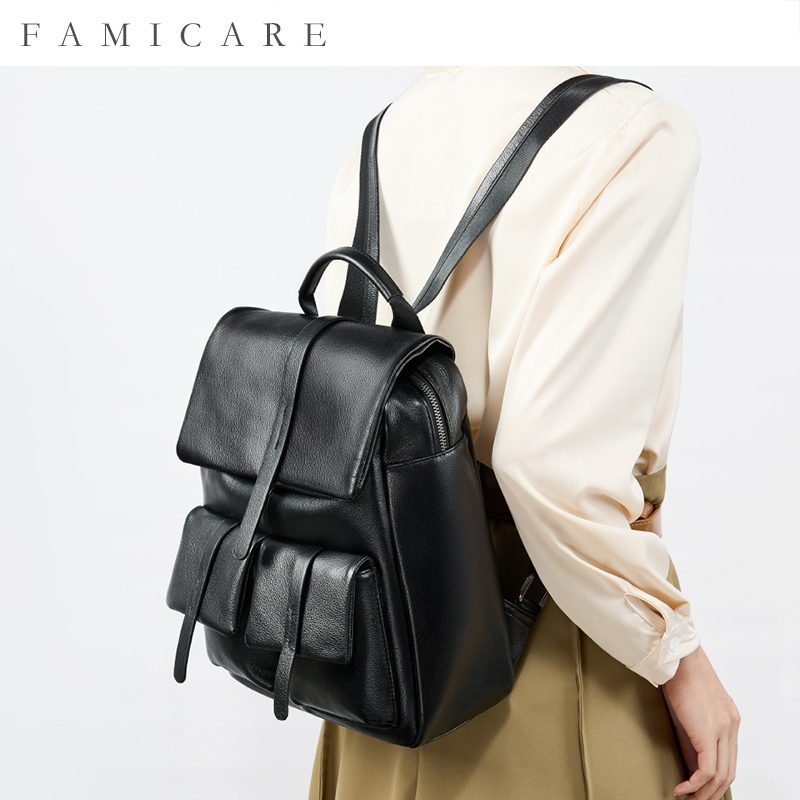 Yeni Moda Büyük Kapasiteli Hak - Genuine Leather Backpack incelemesi ve fiyatı