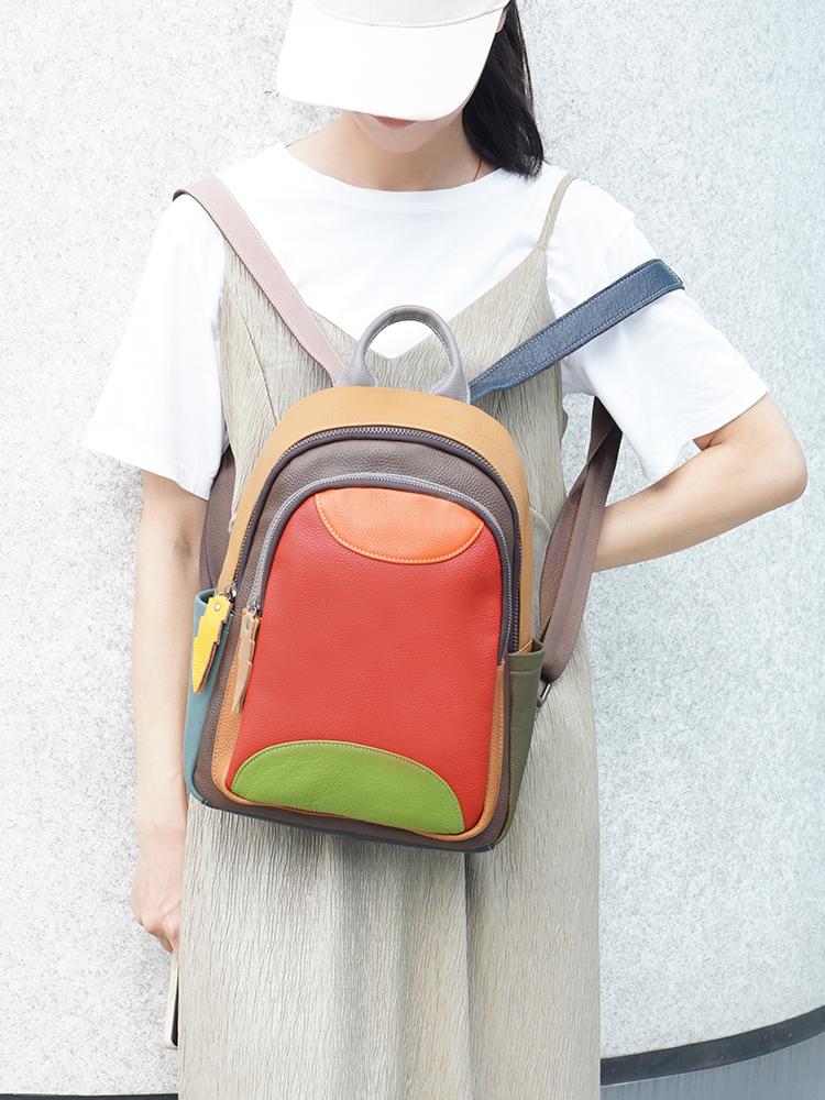 Zency Moda Renkli Hakiki Deri  - Genuine Leather Backpack incelemesi ve fiyatı