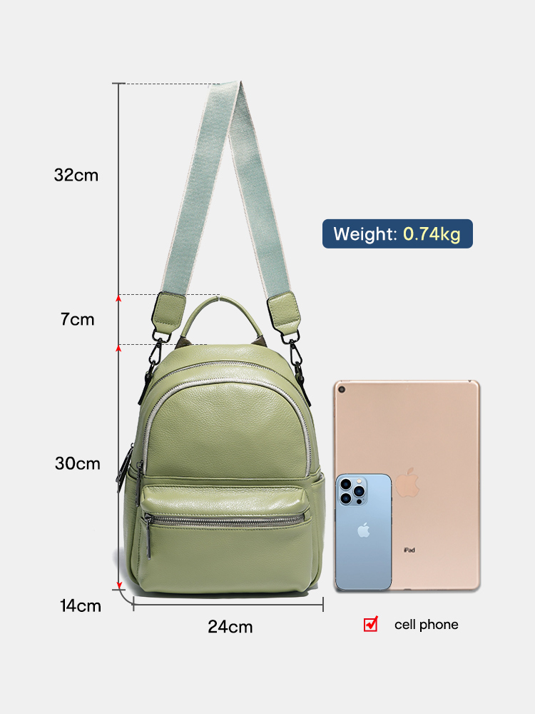 Moto kadınlar deri sırt çantas - Genuine Leather Backpack incelemesi ve fiyatı