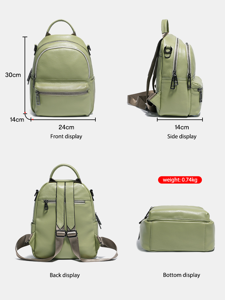 Moto kadınlar deri sırt çantas - Genuine Leather Backpack incelemesi ve fiyatı