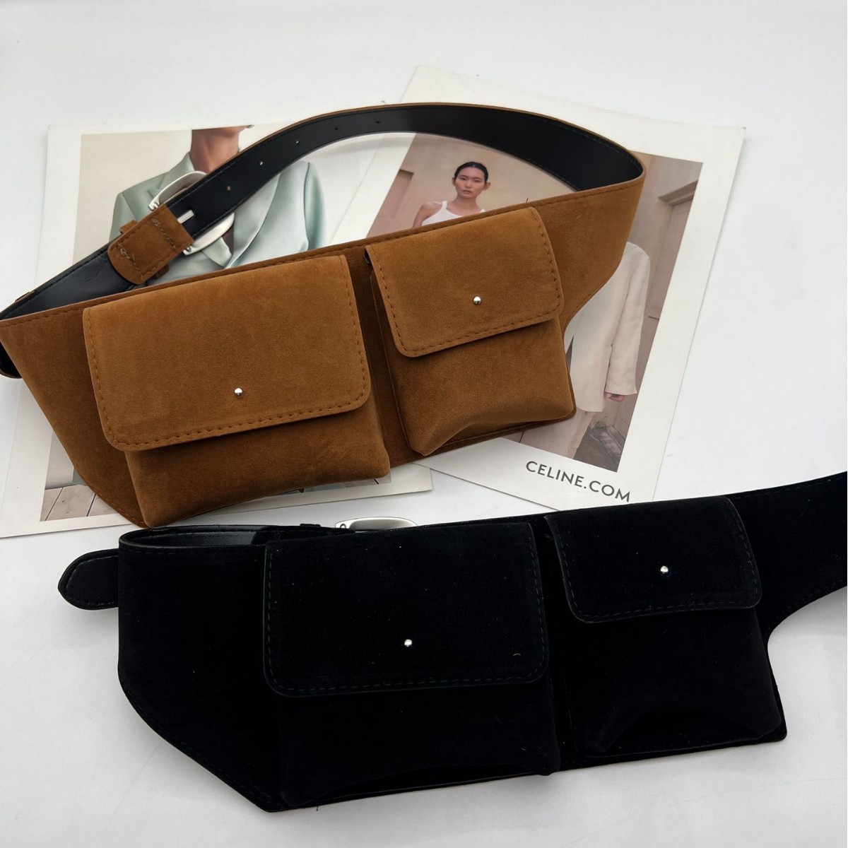 Kadınlar için Vintage Süet PU  - Belt Bag Leather Wide incelemesi ve fiyatı