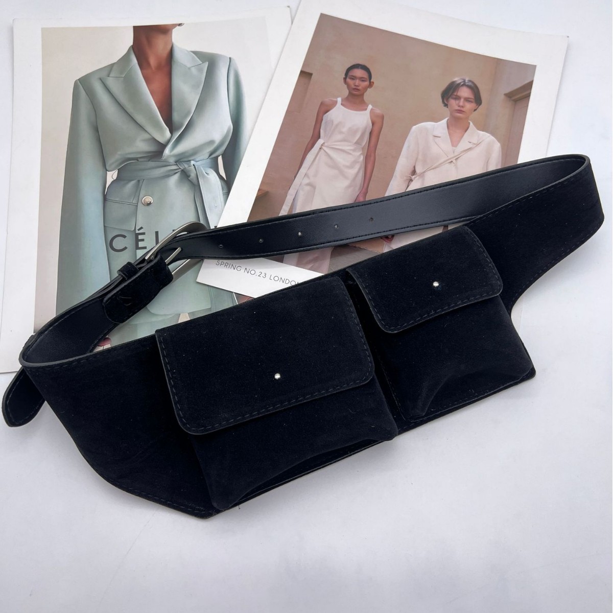 Kadınlar için Vintage Süet PU  - Belt Bag Leather Wide incelemesi ve fiyatı