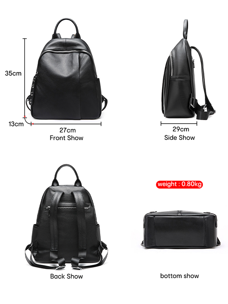 Zency Anti-hırsızlık Tasarım K - Genuine Leather Backpack incelemesi ve fiyatı