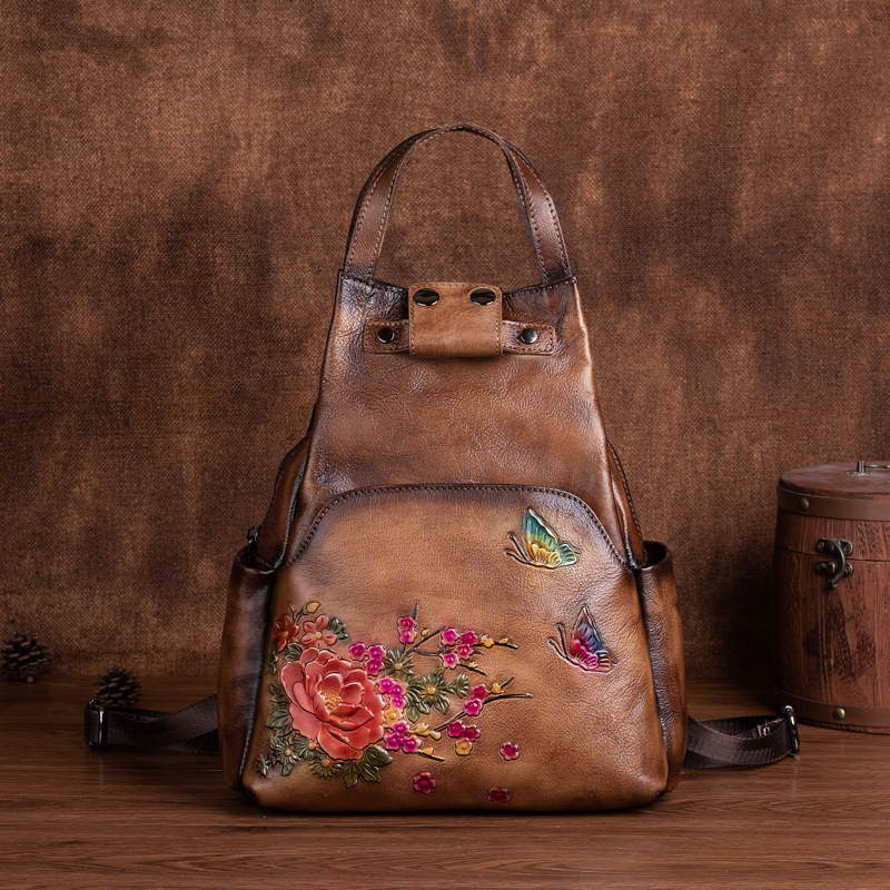 Johnature Hakiki Deri Kabartma - Genuine Leather Backpack incelemesi ve fiyatı