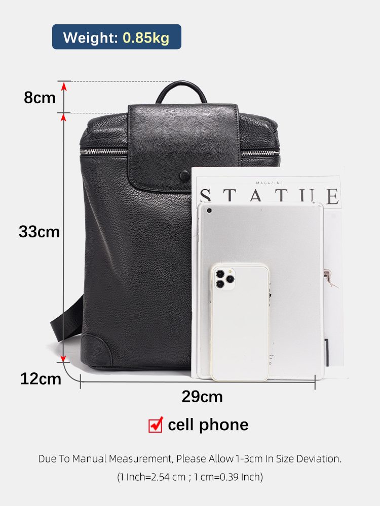 Zency %100 Hakiki Deri Siyah S - Genuine Leather Backpack incelemesi ve fiyatı
