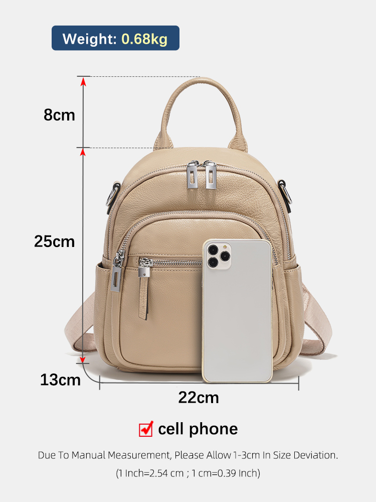 Zency Hakiki Deri Küçük Sırt Ç - Genuine Leather Backpack incelemesi ve fiyatı