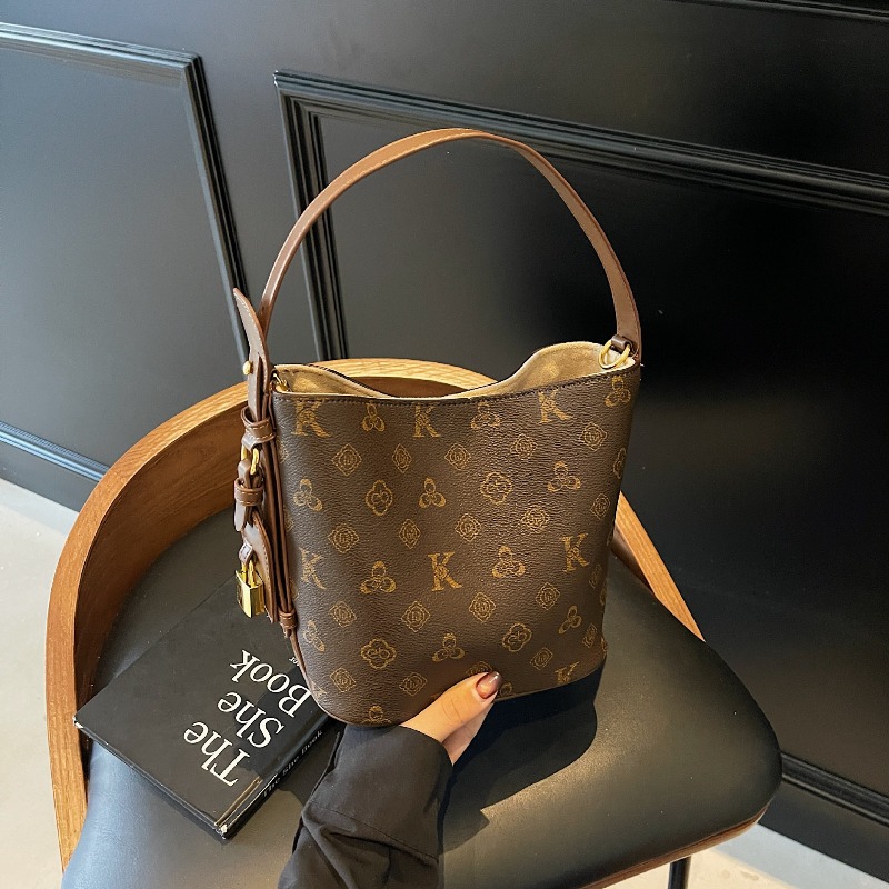 Yeni retro moda baskılı kova ç - Luxury Bags For Sale incelemesi ve fiyatı