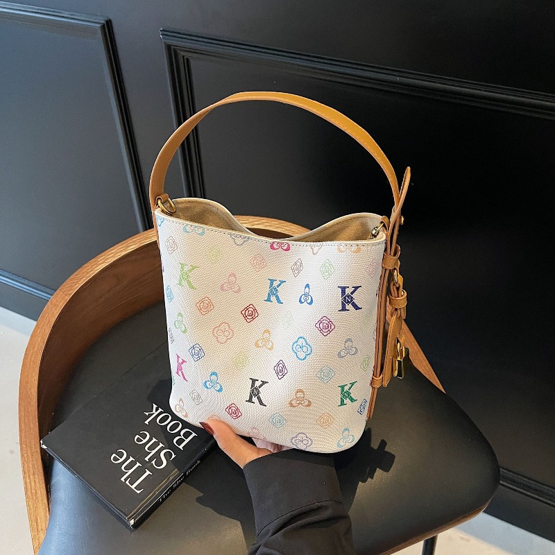 Yeni retro moda baskılı kova ç - Luxury Bags For Sale incelemesi ve fiyatı
